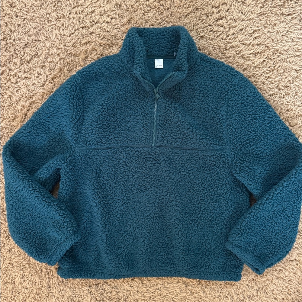 NWOT Hollister Gilly Hicks pullover quarter zip Sherpa jacket